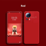 a close up of a red phone with a dog on the screen