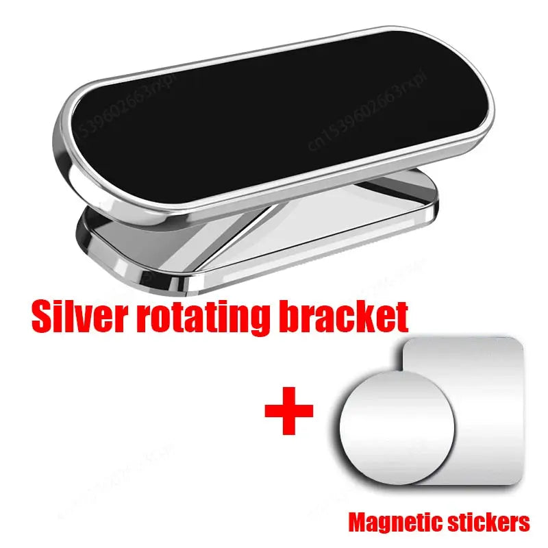 a close up of a silver rotating bracket with magnets