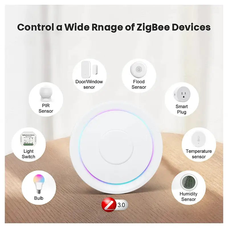 a close up of a smart device with various features on a table