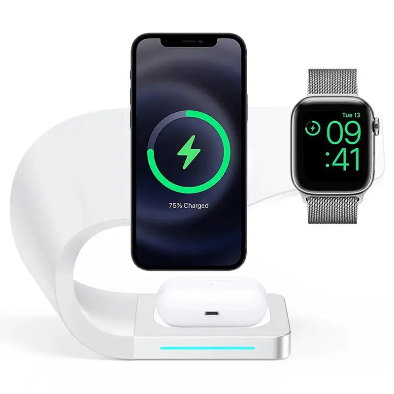 an image of a charging dock with a watch and a phone