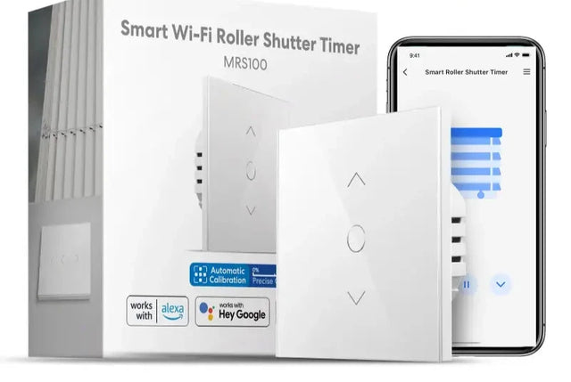 a close up of a smart wifi - rollerr with a box