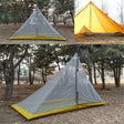 a close up of a tent with a tarp on it