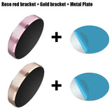 the rose gold and blue metal ring