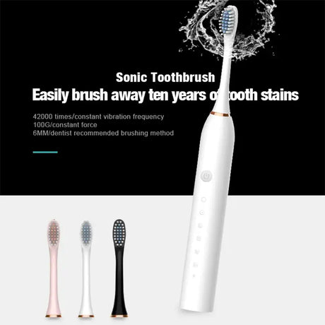 A close up of a toothbrush with a tooth brush in it