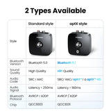A close up of two types of bluetooth devices with a description