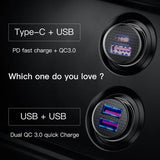 a close up of two different types of usb charger