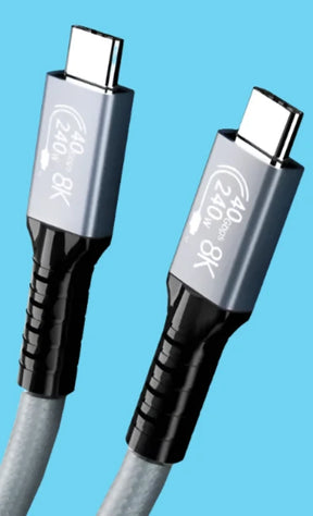 A close up of a usb cable connected to a lightning charger