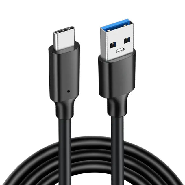 a close up of a usb cable connected to a charger