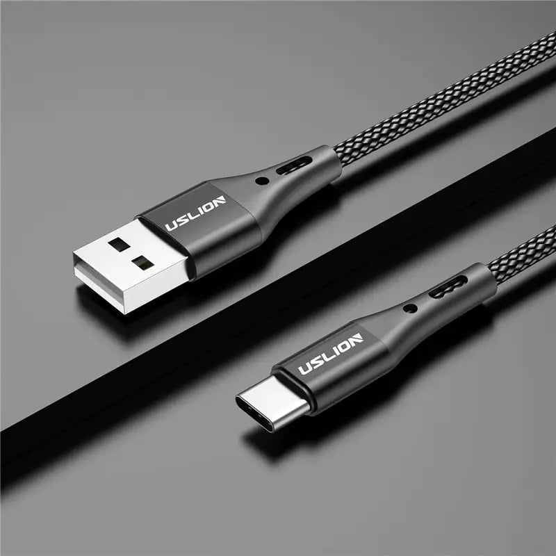 a close up of a usb cable connected to a charger