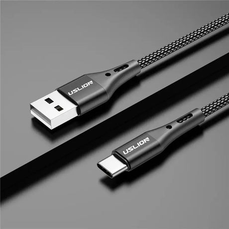 a close up of a usb cable connected to a charger