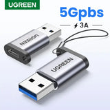 A close up of a usb cable connected to a usb adapter