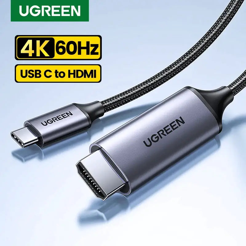 A close up of a usb cable connected to a usb to hdmi