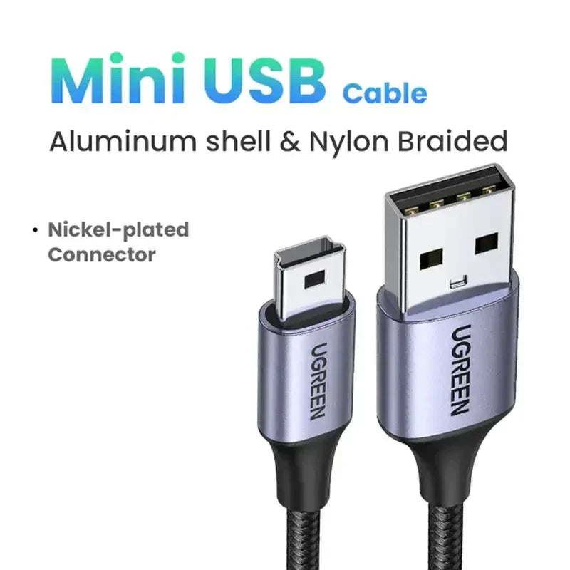 a close up of a usb cable with a white background