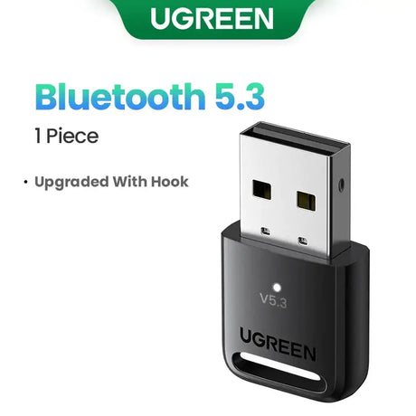 A close up of a usb device with a bluetooth 5 3