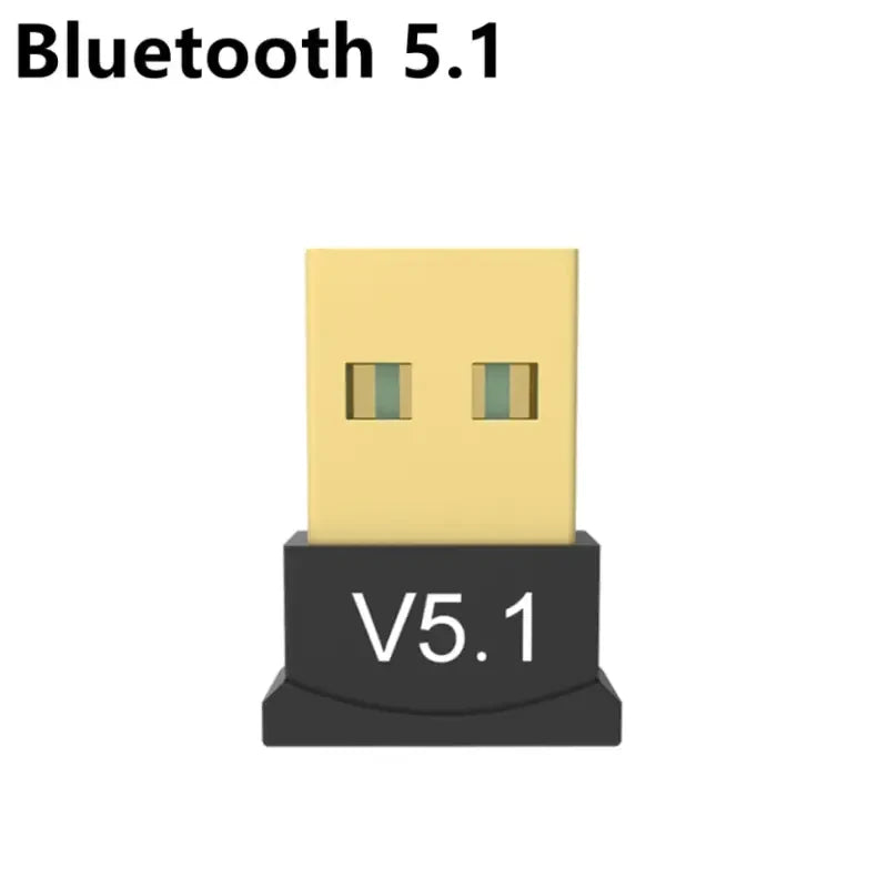 A close up of a usb device with a bluetooth 5 1 logo