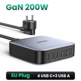 A close up of a usb hub with a cable connected to it