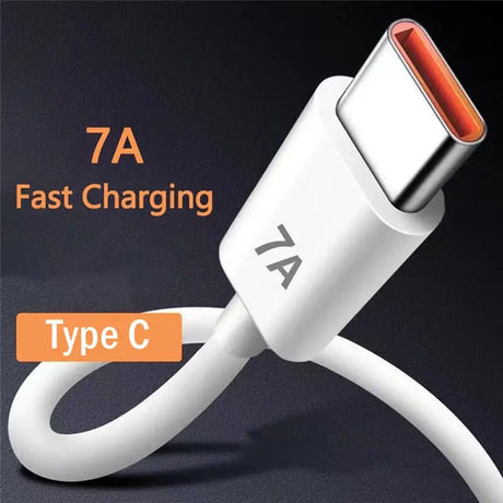 an image of a white lightning charging cable