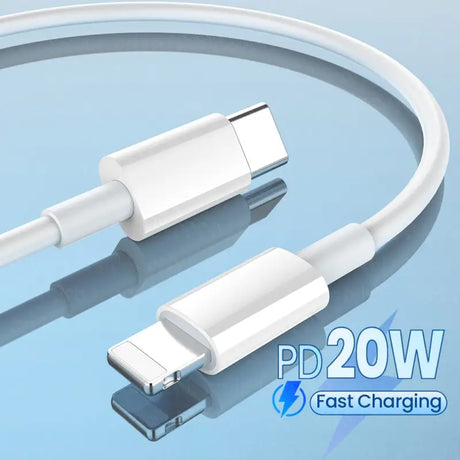 a white usb cable with a white cord