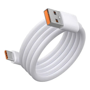 the usb cable is connected to an iphone