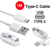 a close up of a white usb cable and a type c cable