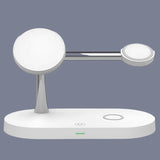 a close up of a white device with a mirror on it