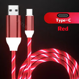 a close up of a red and white lightning charging cable