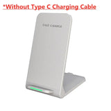 a white charger with the text,’without type charging cable ’