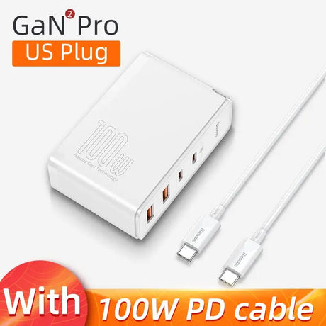 a close up of a white power adapter with a cable