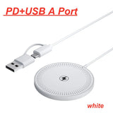 a close up of a white usb port with a white cable