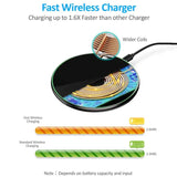 a close up of a wireless charger with a cable connected to it
