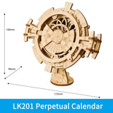 the k2 perpetualid clock is made from wood and has a unique design