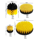 3 pcs yellow black and white hair brush