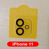 a yellow iphone with a black number on it
