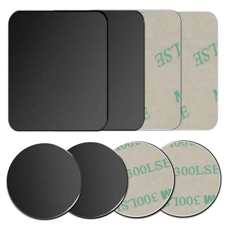 a set of coasters with a black and white background
