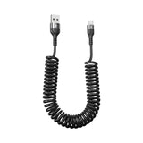coiled usb cable for iphone