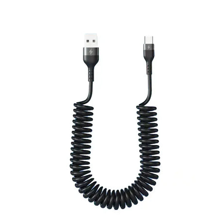 Coiled usb cable for the iphone