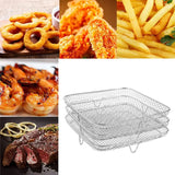 a col of different foods and a basket of fries