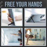 a col of photos showing the different angles of a person doing a yoga pose