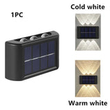 solar powered led outdoor wall light