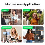 Collage of four images showcasing different video recording applications.