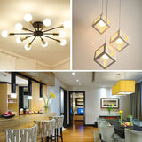 a collage of modern lighting fixtures