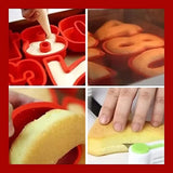 a collage of a person making a hamburger