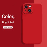 color bright red liquid phone case