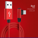 a red cable with a white logo on it