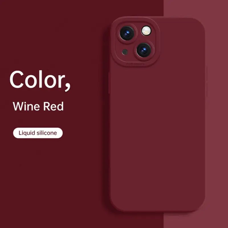 the color wine red is a red liquid phone case