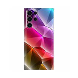 a colorful abstract design phone case with a geometric design