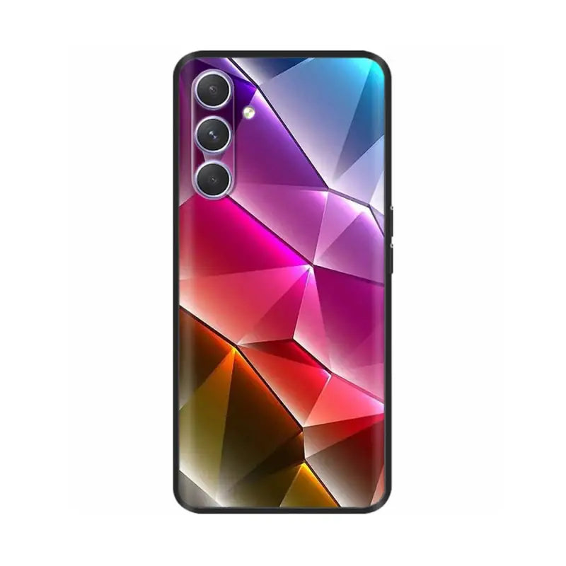 a colorful abstract design phone case for the lg v40