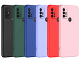 Colorful array of smartphone cases in various hues.