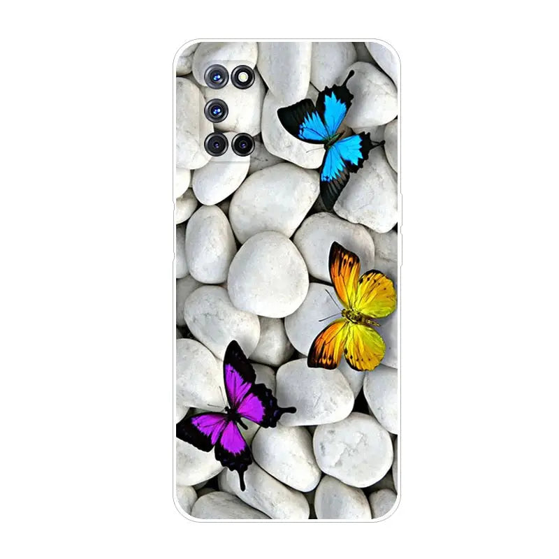 colorful butterflies on white rocks for samsung nexus 2