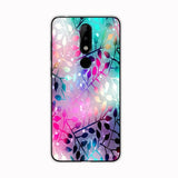 the colorful watercolor leaves pattern on this case is ideal for the samsung s9